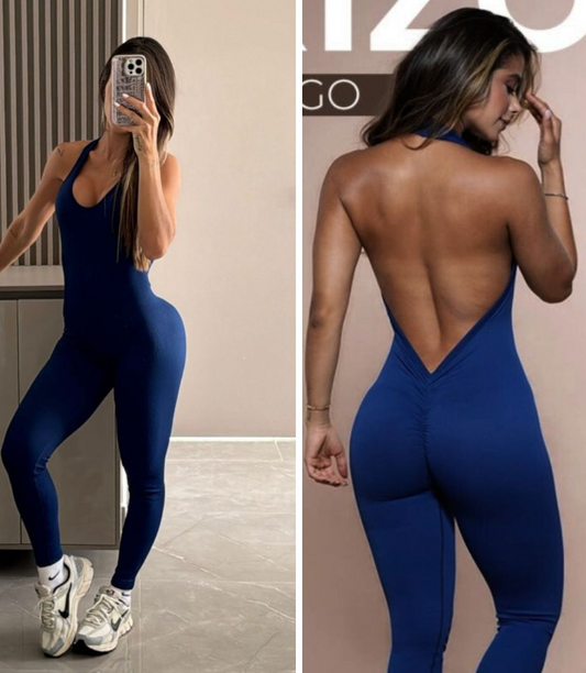 Enterizo largo halter